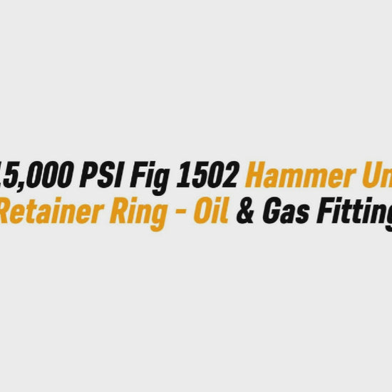2" 15,000 PSI Fig 1502 Hammer Union Retainer Ring - Oil & Gas Fitting
