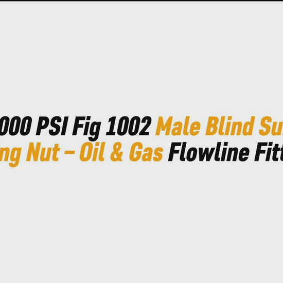 4" 10,000 PSI Fig 1002 Male Blind Sub with Wing Nut – Oil & Gas Flowline Fitting