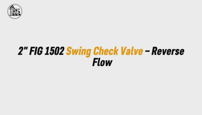 2" FIG 1502 Swing Check Valve – Reverse Flow