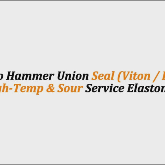 2" Weco Hammer Union Seal (Viton / Black) | High-Temp & Sour Service Elastomer