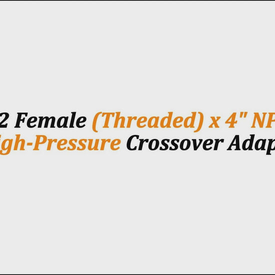 3" Fig 602 Female (Threaded) x 4" NPT Swage | High-Pressure Crossover Adapter