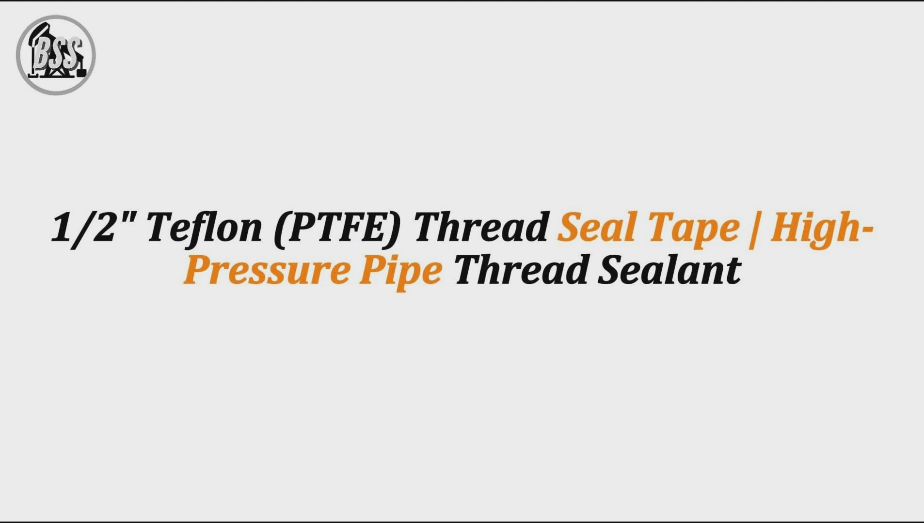 1/2" Teflon (PTFE) Thread Seal Tape | High-Pressure Pipe Thread Sealant