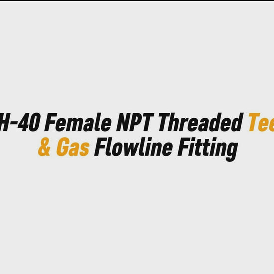 2" SCH-40 Female NPT Threaded Tee – Oil & Gas Flowline Fitting