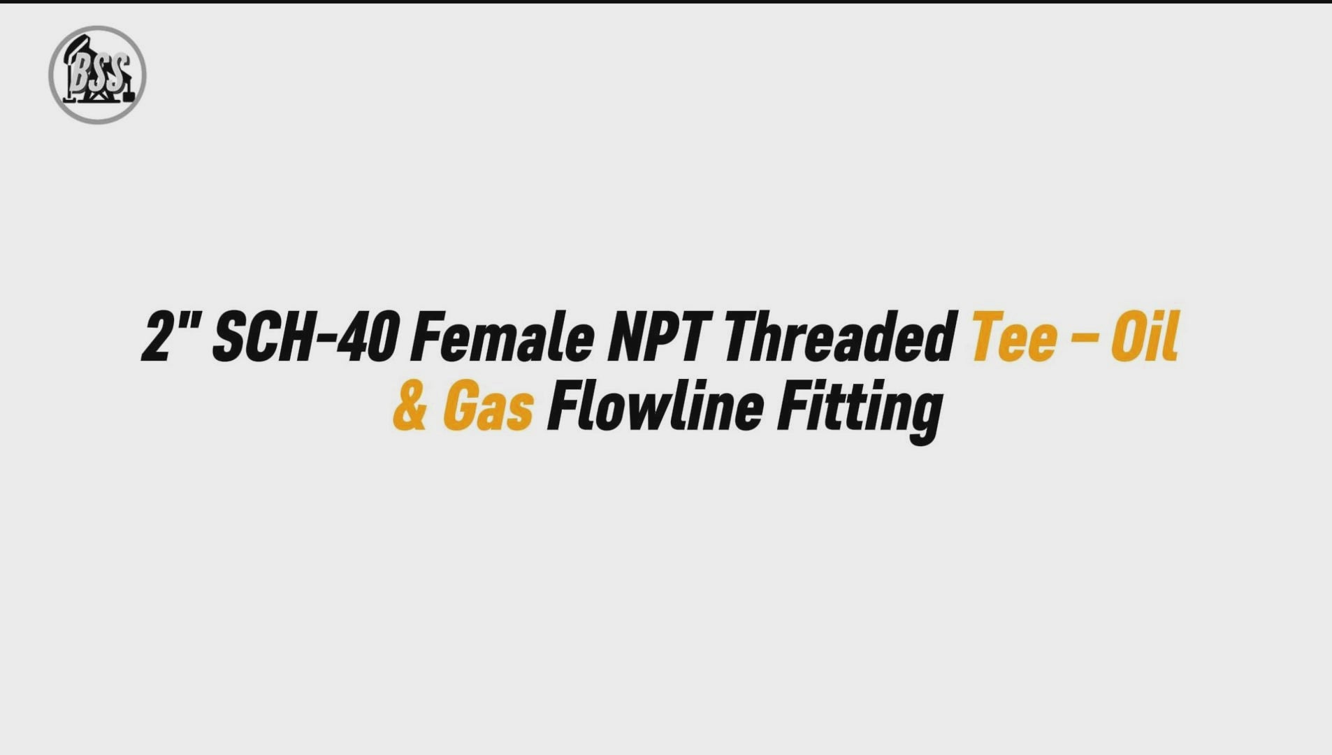 2" SCH-40 Female NPT Threaded Tee – Oil & Gas Flowline Fitting
