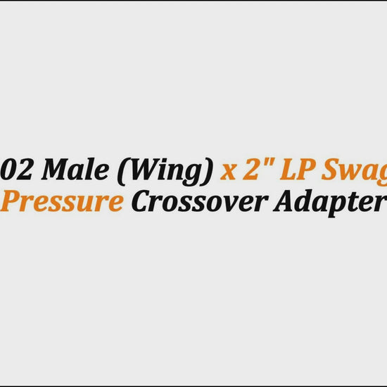 2" Fig 1502 Male (Wing) x 2" LP Swage | High-Pressure Crossover Adapter