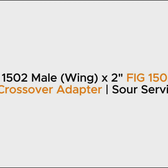 3" FIG 1502 Male (Wing) x 2" FIG 1502 Male
 (Wing) Crossover Adapter | Sour Service (H2S)