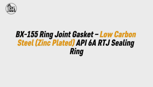 BX-155 Ring Joint Gasket – Low Carbon Steel (Zinc Plated) API 6A RTJ Sealing Ring