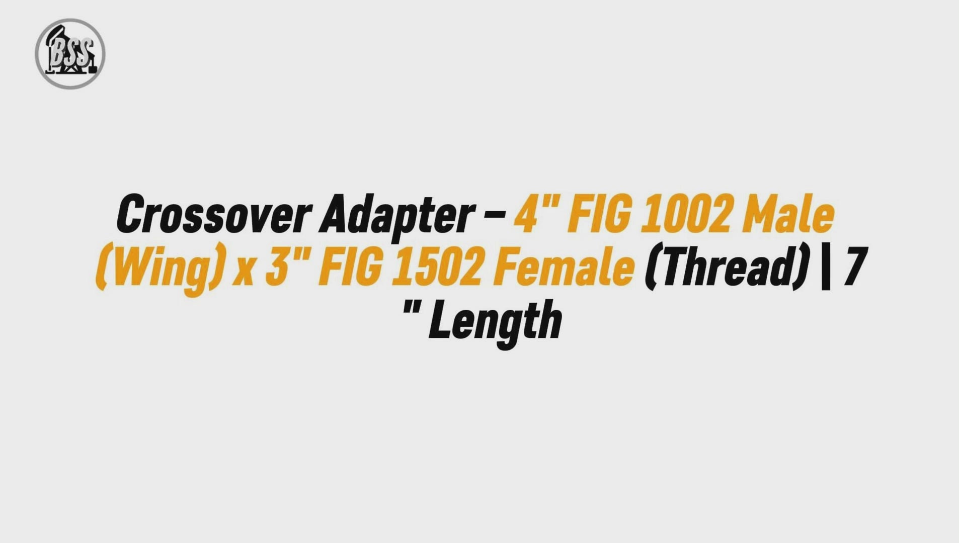 Crossover Adapter / Extension Spacer / Saver Sub