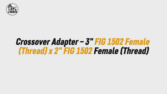 Crossover Adapter – 3" FIG 1502 Female (Thread)  x 2" FIG 1502 Female (Thread)
