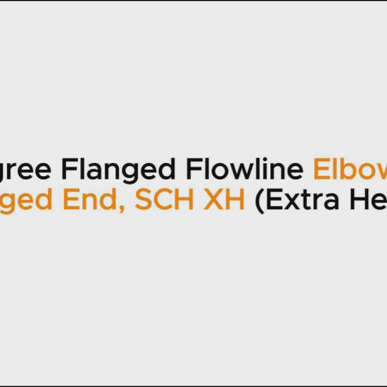 90-Degree Flanged Flowline Elbow – 6" | Flanged End, SCH XH (Extra Heavy)