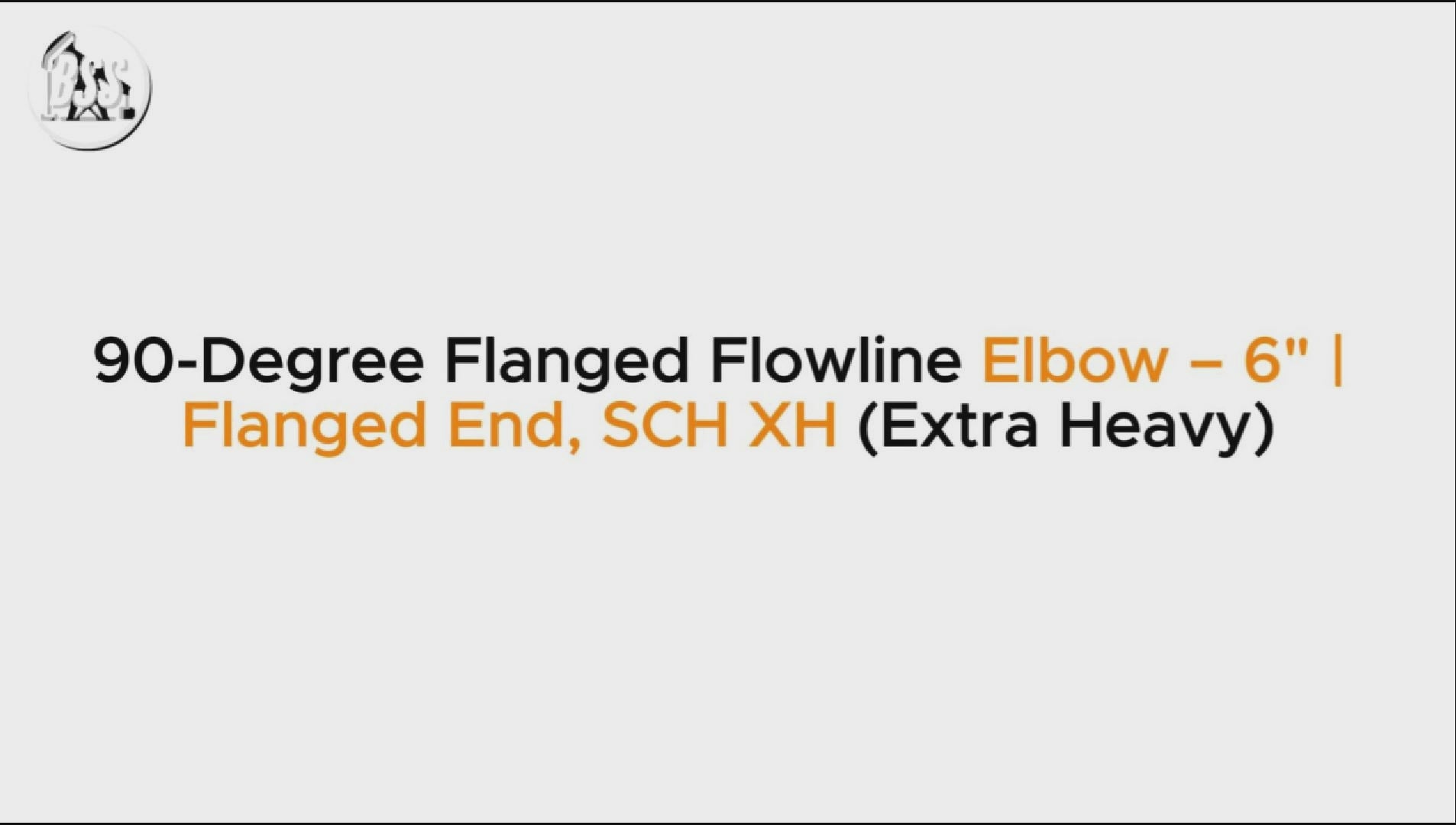 90-Degree Flanged Flowline Elbow – 6" | Flanged End, SCH XH (Extra Heavy)