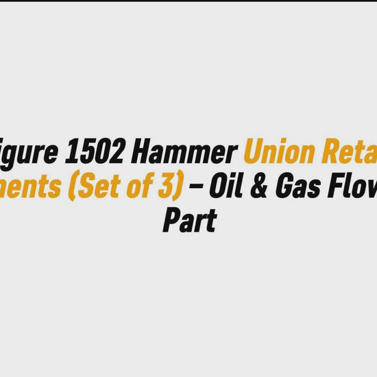 4" Figure 1502 Hammer Union Retainer Segments (Set of 3) – Oil & Gas Flowline Part