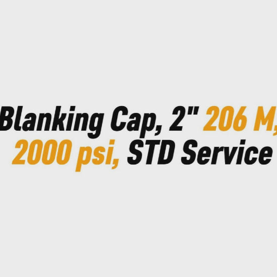 Blanking Cap, 3" 206 M, 2000 psi, STD Service