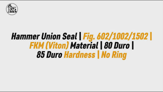 Hammer Union Seal | Fig. 602/1002/1502 | FKM (Viton) Material | 80 Duro | 85 Duro Hardness | No Ring