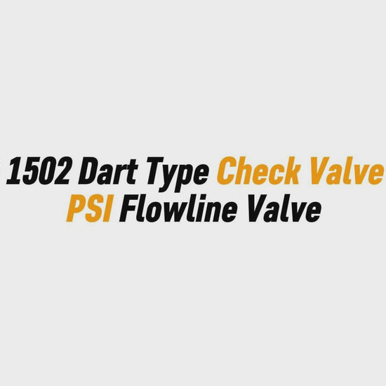 2" FIG 1502 Dart Type Check Valve – 15K PSI Flowline Valve
