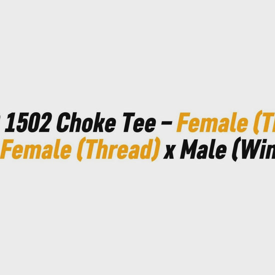 2" FIG 1502 Choke Tee – Female (Thread) x Female (Thread) x Male (Wing)