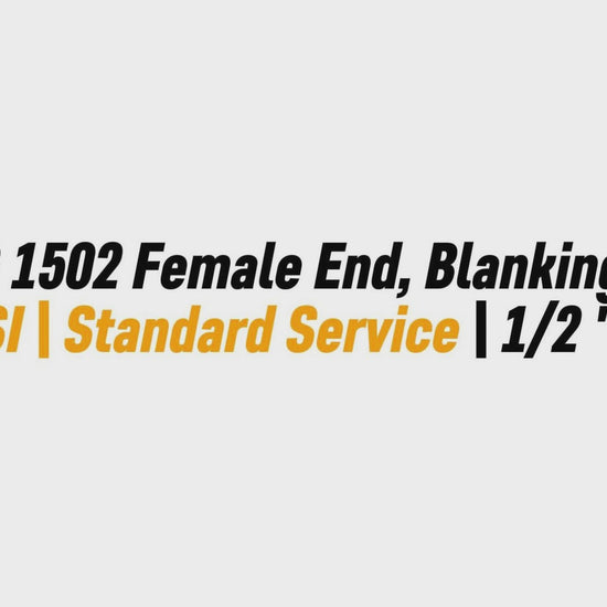 2" FIG 1502 Female End, Blanking Cap, 
15000 PSI | Standard Service | 1/2 " NPT Tap