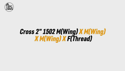 Cross 2" 1502 M(Wing) X M(Wing)
 X M(Wing) X F(Thread)