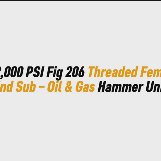 4" 2,000 PSI Fig 206 Threaded Female Blind Sub – Oil & Gas Hammer Union