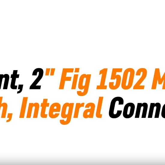Pup Joint, 2 Fig 1502 MxF, 2FT length, Integral