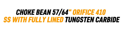 CHOKE BEAN 57/64" ORIFICE 410 SS WITH FULLY LINED TUNGSTEN CARBIDE