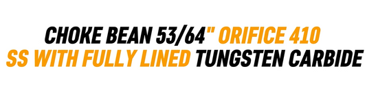 CHOKE BEAN 52/64" ORIFICE 410 SS WITH FULLY LINED TUNGSTEN CARBIDE