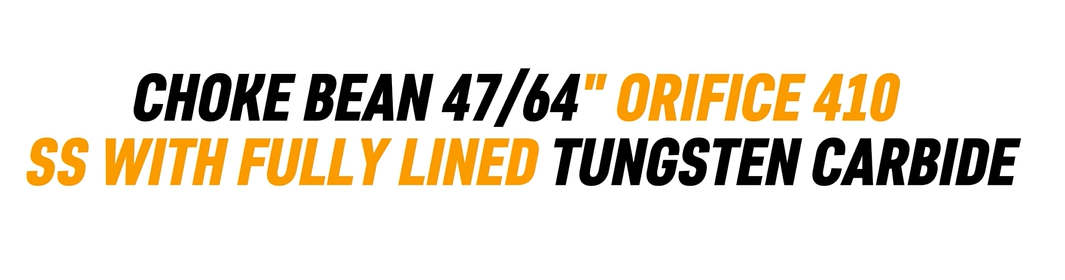CHOKE BEAN 47/64" ORIFICE 410 SS WITH FULLY LINED TUNGSTEN CARBIDE