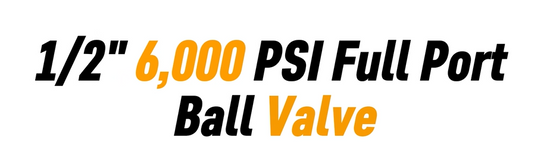 1/2" 6000 PSI Full Port Ball Valve - Oil & Gas Flowline Fitting