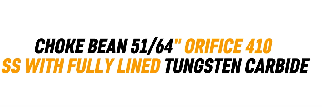 CHOKE BEAN 51/64" ORIFICE 410 SS WITH FULLY LINED TUNGSTEN CARBIDE