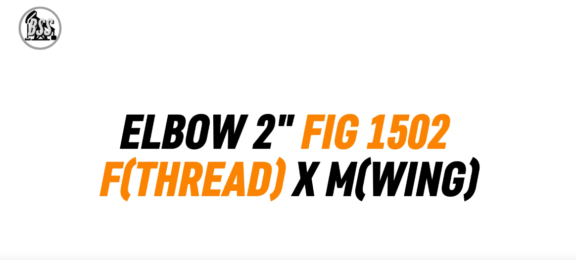 ELBOW 2 FIG 1502 F(THREAD) X M(WING