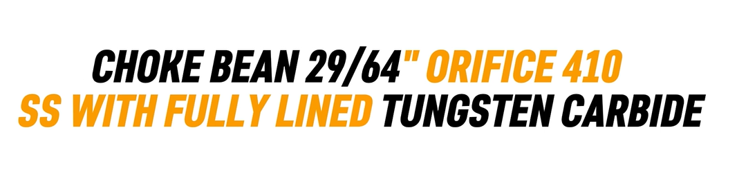 CHOKE BEAN 29/64" ORIFICE 410 SS WITH FULLY LINED TUNGSTEN CARBIDE