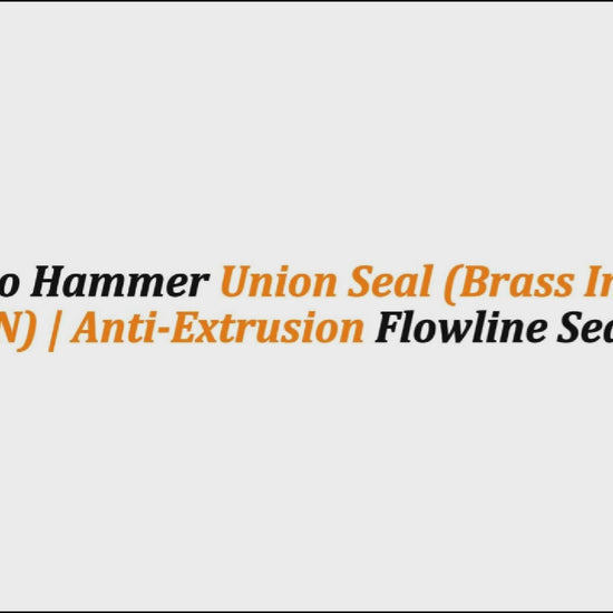 2" Weco Hammer Union Seal (Brass Insert & Buna-N) | Anti-Extrusion Flowline Seal Ring