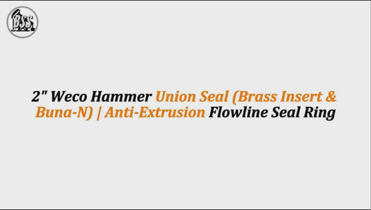 2" Weco Hammer Union Seal (Brass Insert & Buna-N) | Anti-Extrusion Flowline Seal Ring