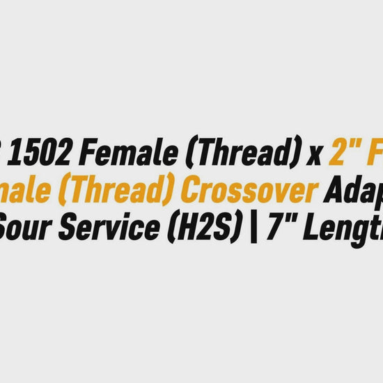 2" FIG 1502 Female (Thread) x 2" FIG 1502 Female (Thread) Crossover Adapter | Sour Service (H2S) | 7" Length