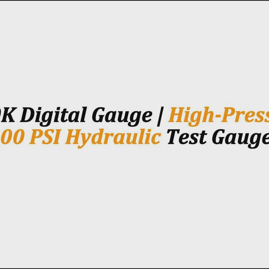 1/4" 10K Digital Gauge | High-Pressure 10,000 PSI Hydraulic Test Gauges