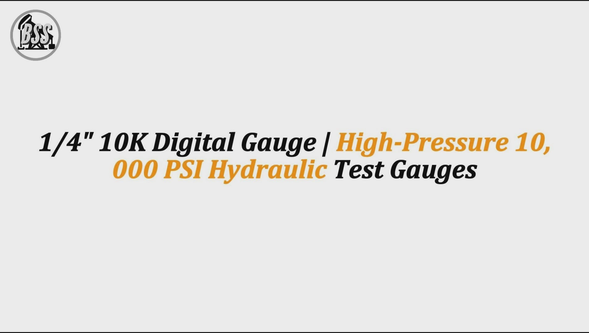 1/4" 10K Digital Gauge | High-Pressure 10,000 PSI Hydraulic Test Gauges