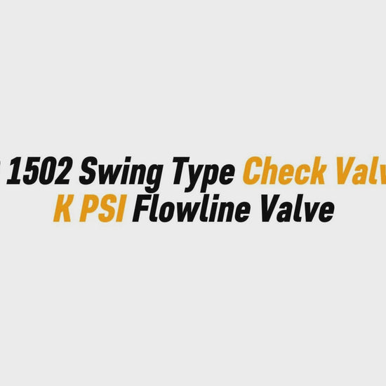 2" FIG 1502 Swing Type Check Valve – 15K PSI Flowline Valve