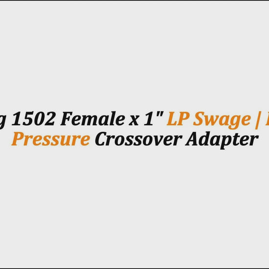 2" Fig 1502 Female x 1" LP Swage | High-Pressure Crossover Adapter