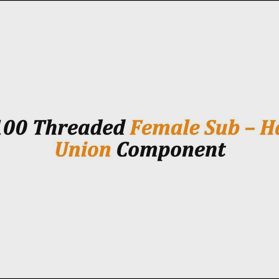 4" Fig 100 Threaded Female Sub – Hammer Union Component
