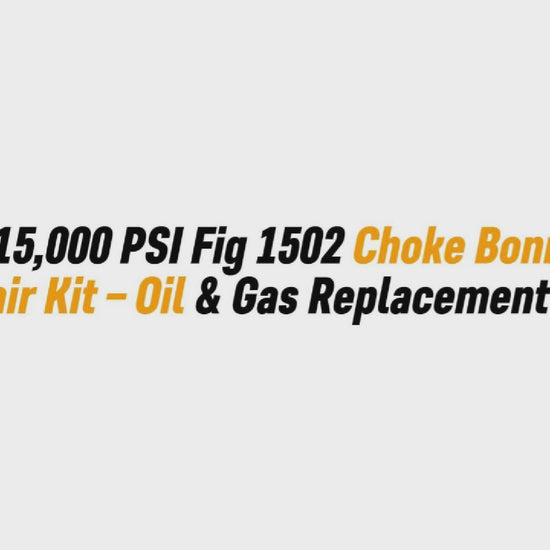 2" 15,000 PSI Fig 1502 Choke Bonnet Repair Kit – Oil & Gas Replacement Part