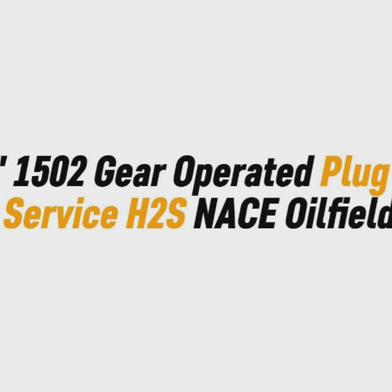 3" x 3" 1502 Gear Operated Plug Valve | Sour Service H2S NACE Oilfield Valve