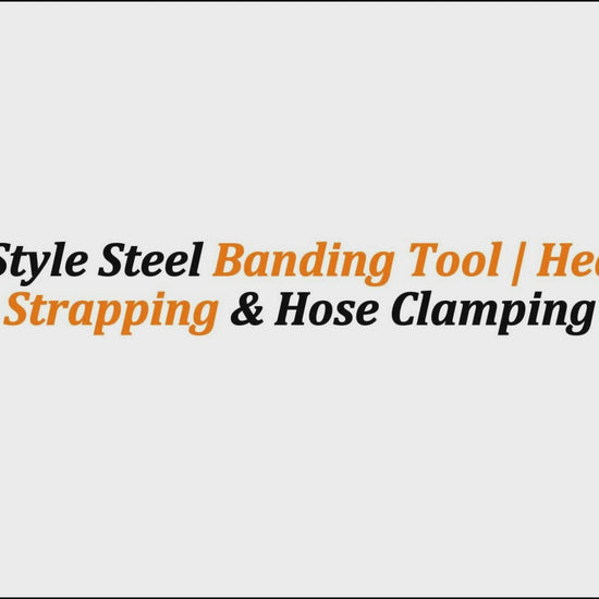 Ratchet-Style Steel Banding Tool | Heavy-Duty Strapping & Hose Clamping