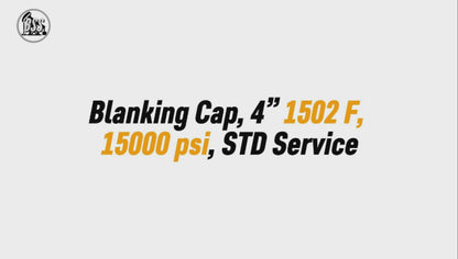 Blanking Cap, 4” 1502 F, 15000 psi, STD Service