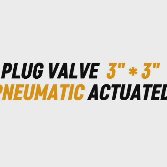 PLUG VALVE 3" * 3" 1502 PNEUMATIC ACTUATED (ESD)