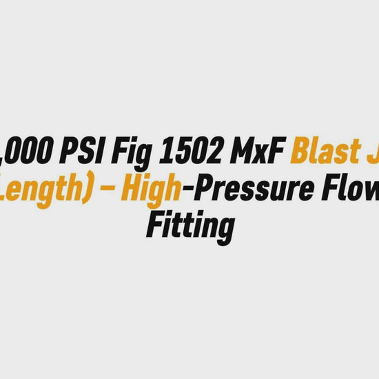 2" 15,000 PSI Fig 1502 MxF Blast Joint (12" Length) – High-Pressure Flowline Fitting