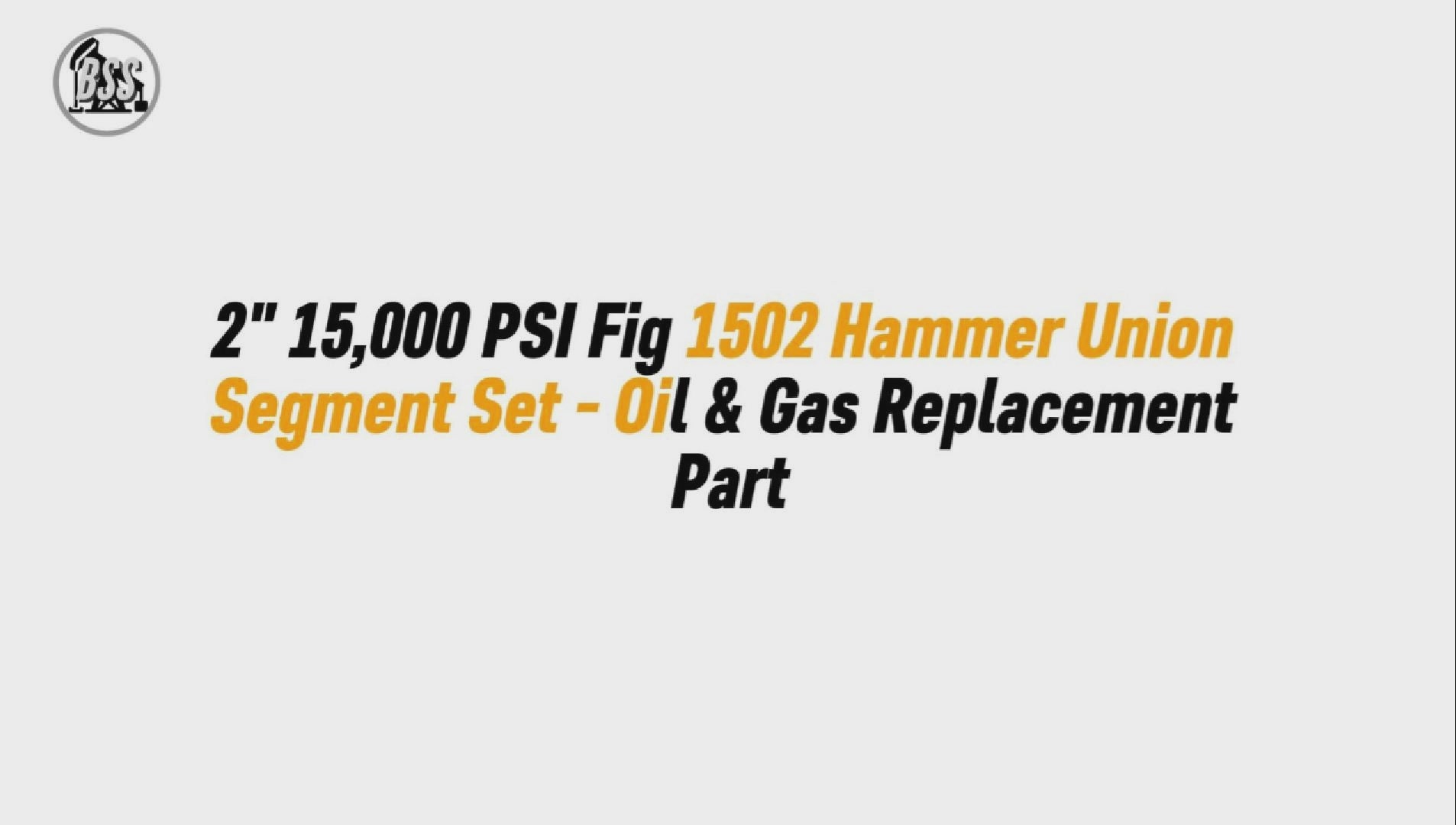2" 15,000 PSI Fig 2202 Sour Service Hammer Union Retainer Ring - Oil & Gas Replacement Part