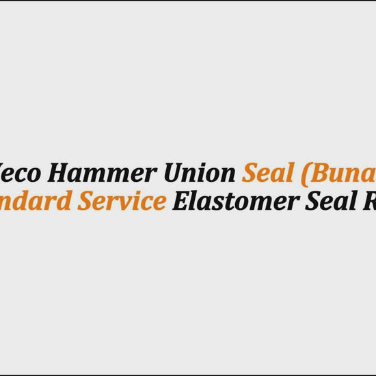 4" Weco Hammer Union Seal (Buna-N) | Standard Service Elastomer Seal Ring