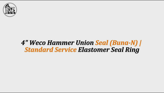 4" Weco Hammer Union Seal (Buna-N) | Standard Service Elastomer Seal Ring