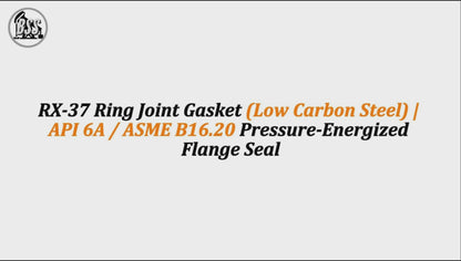 RX-37 Ring Joint Gasket (Low Carbon Steel) | API 6A / ASME B16.20 Pressure-Energized Flange Seal