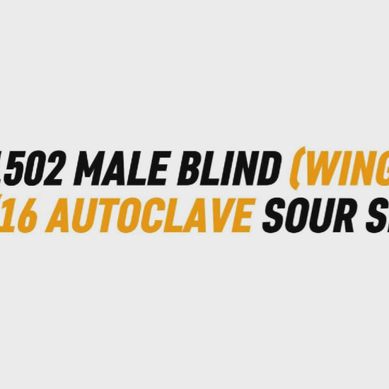 3" FIG 1502 MALE BLIND (WING) WITH 
NUT 9/16 AUTOCLAVE SOUR SERVICE